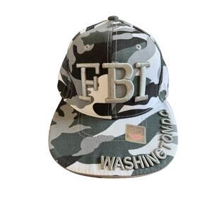City Hunter FBI Washington DC Baseball Hat Men’s One Size Gray